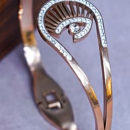 Wedding Chuda by Hitesh Bangles Stainless Steel Rose Gold-Plated Bangle-Style Bracelet-picture-2