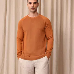Mr Bowerbird Pure Cotton Tailored Fit Self-Design Pullover Sweater image 4