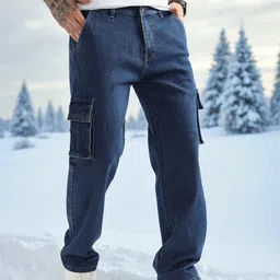 denim look Men Cargos-picture-20