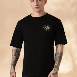 Mast & Harbour Men Printed Pure Cotton T-shirt-picture-14