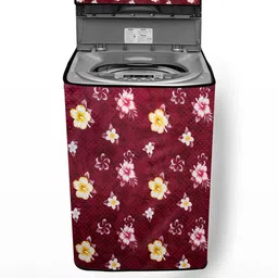 The Furnishing Tree Washing Machine Cover Floral Red Compatible for Bosch 8.5 Kg Fully-Automatic To-picture-33