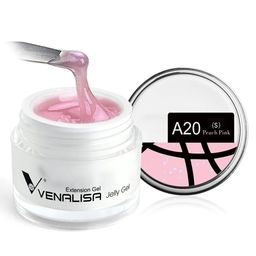 VENALISA UV Sculpture Nail Extension Hard Jelly Builder Gel - 15 ml - Peach Pink -A20 (S)-picture-4