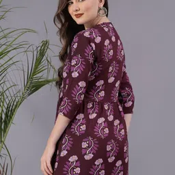 Dinaya Floral Print Mandarin Collar Top image 5