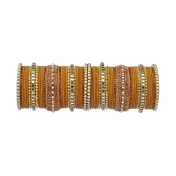 RENOY Set Of 58 Stones Studded & Beaded Bangles-picture-26
