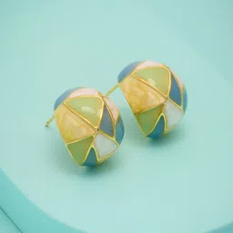 Kushal's Fashion Jewellery Gold-Plated Classic Studs Earrings-picture-33