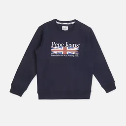 Pepe Jeans Boys Graphic Printed Round Neck Cotton Pullover Sweatshirt-picture-35