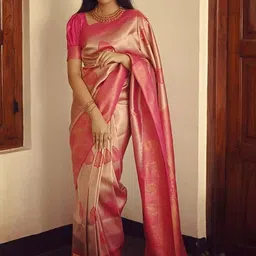 Moda Rapido Ethnic Motifs Woven Design Zari Banarasi Saree-picture-13