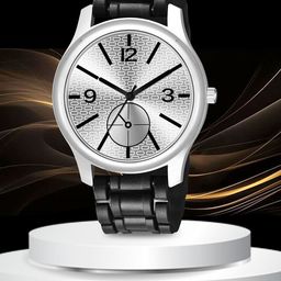 CSAMON Men Dial & Straps Analogue Watch 1017SLV M5 SLV D 801BLK-picture-34