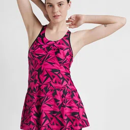 speedo SpeedoPrinted Racerback Swimdress With Shorts-picture-37