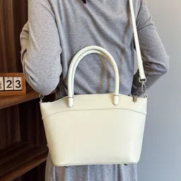 KPOP Textured PU Structured Handheld Bag image 2