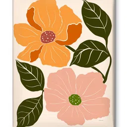 Myntra Elegant Homes Cream-Coloured Canvas Other Wall Paintings image 2