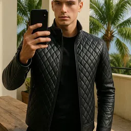 Devoted Men Leather Leather Jacket-picture-16