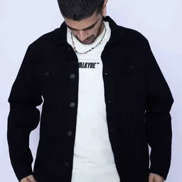 VALKYRE Men Spread Collar Solid Water Resistant Cotton Tailored Jacket-picture-10