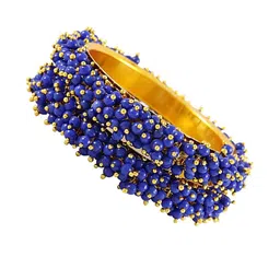 SAVORADE Set Of 2 Blue Stainless Steel Bangle-picture-28