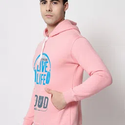 SLOWLORIS Men Printed Hooded Sweatshirt image 4