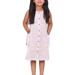 Megha Overseas Polka Dot Print A-Line Dress-image-43