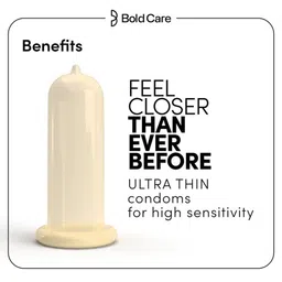 Bold Care Set Of 2 Vibe Strawberry Lube - 50 ml With Ultra Thin Vanilla Condoms - 10 Pcs image 4