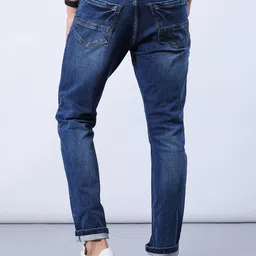 V-Mart Men Regular Fit Mid-Rise Light Fade Stretchable Jeans image 5
