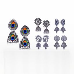Sangria Silver-Plated Alloy Earrings-picture-30