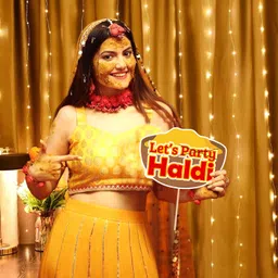 zyozi Haldi Ceremony Decorations - Photo Booth Props & Rice Light (Pack of 16) image 5