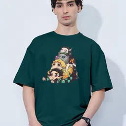 MaverIQ Graphic Printed Drop-Shoulder Sleeves Cotton T-shirt-picture-17