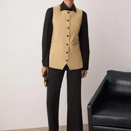 Trendyol Round Neck Single-Breasted Waistcoat-picture-41