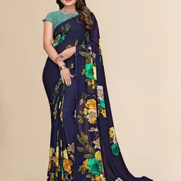 Moda Rapido Floral Poly Georgette Saree-picture-26