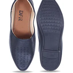 DFR Men Black Synthetic Leather Loafers image 2