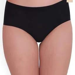 Narsingha Dreams Pack Of 2 Seamless Hipster Briefs LyPanty-Black Beige-S-picture-28