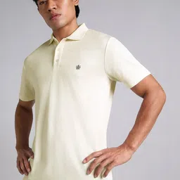 CULT Men's Off White Performance Polo T-shirt-image-33