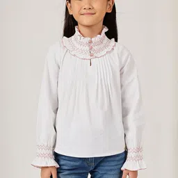 One Friday Bell Sleeve Crepe Top-image-0