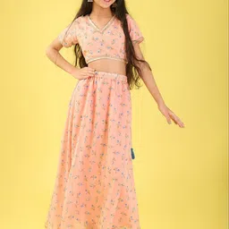 BAESD Girls Thread Work Ready to Wear Lehenga &-picture-31