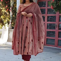 KALINI Women Floral Printed Kurta with Trousers & Dupatta-picture-32