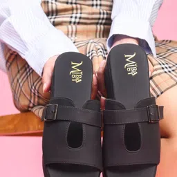 MiraMist Flatform Sandals with Buckles image 4