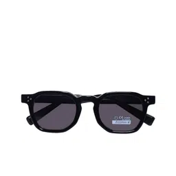 Mast & Harbour Unisex Black Lens & Black Square Sunglasses with image 4