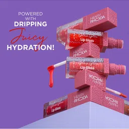 Hilary Rhoda Glass Glow Nourishing & Hydrating Lip Gloss- 5 ml- Peach Me 02 image 4