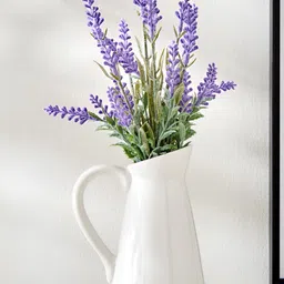 Home Centre Purple & Green Artificial Flower With Pot-image-95