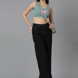 Stylecast X Kotty Women Graphic Printed Sleeveless Fitted Crop Top-picture-11