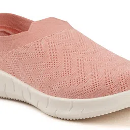 glitchez Women Textured Slip-On Sneakers image 4