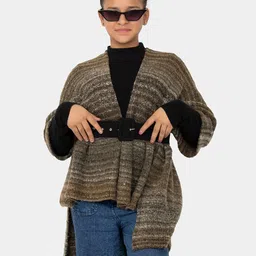 513 Girls Longline with Belted Detail-image-19