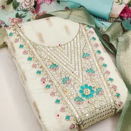 KALINI Embroidered Unstitched Dress Material-picture-14