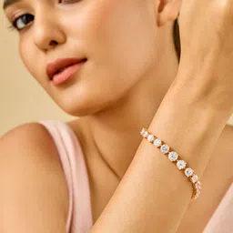 Kushal's Fashion Jewellery Women Gold-Plated Zircon Stone Studded Wraparound Bracelet-picture-38