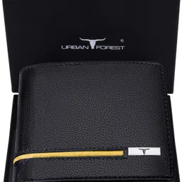 urban forest Men Black Genuine Leather RFIDWallet - Regular Size-picture-18