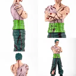 msvfashions Roronoa Zoro Battle-Damaged Action Figure – One Piece Collectible image 3
