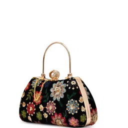 FOR THE BEAUTIFUL YOU Embroidered Box Clutch image 5