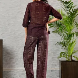 Unityshop Self Design Shirt Collar Shirt With Trousers image 4