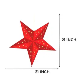 CraftVatika Assorted 3D Star-Shaped Hanging Festive Decor image 2