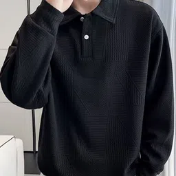 StyleCast x Revolte Men Shirt Collar Sweatshirt-image-52