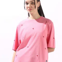 Hubberholme Self Design Round Neck Short Sleeves Pockets Cotton T-shirt-picture-41