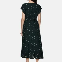 Nejo Printed Maternity Fit and Flare Midi Dress image 4